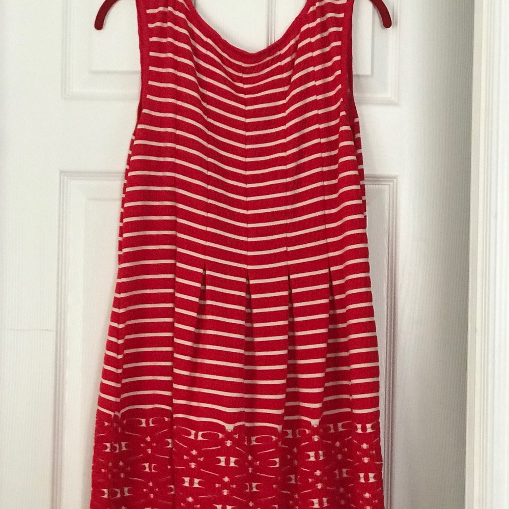 Red and White striped Summer Dress